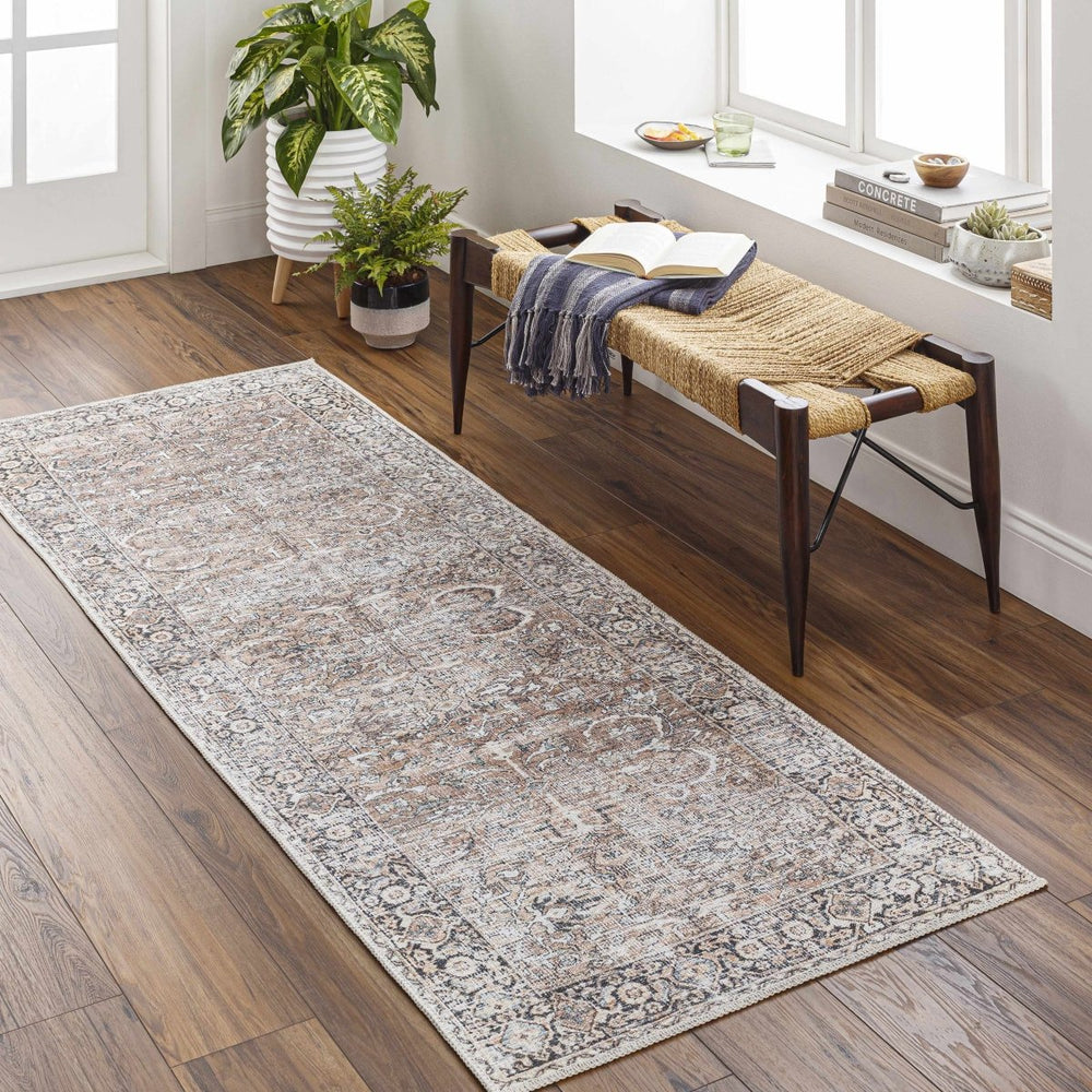 
                      
                        Hauteloom Tan Jill Vintage Washable Area Rug - lily & onyx
                      
                    