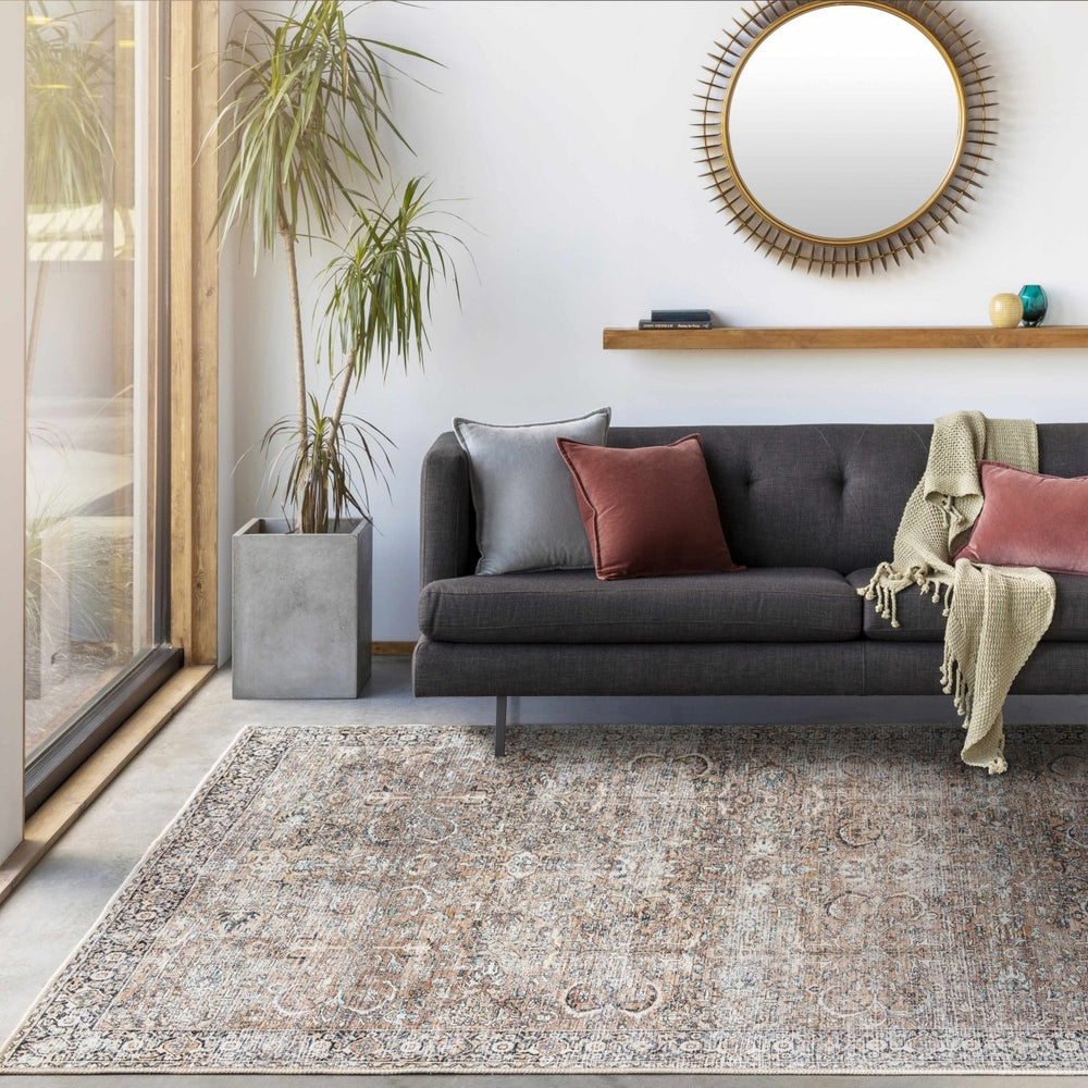 
                      
                        Hauteloom Tan Jill Vintage Washable Area Rug - lily & onyx
                      
                    