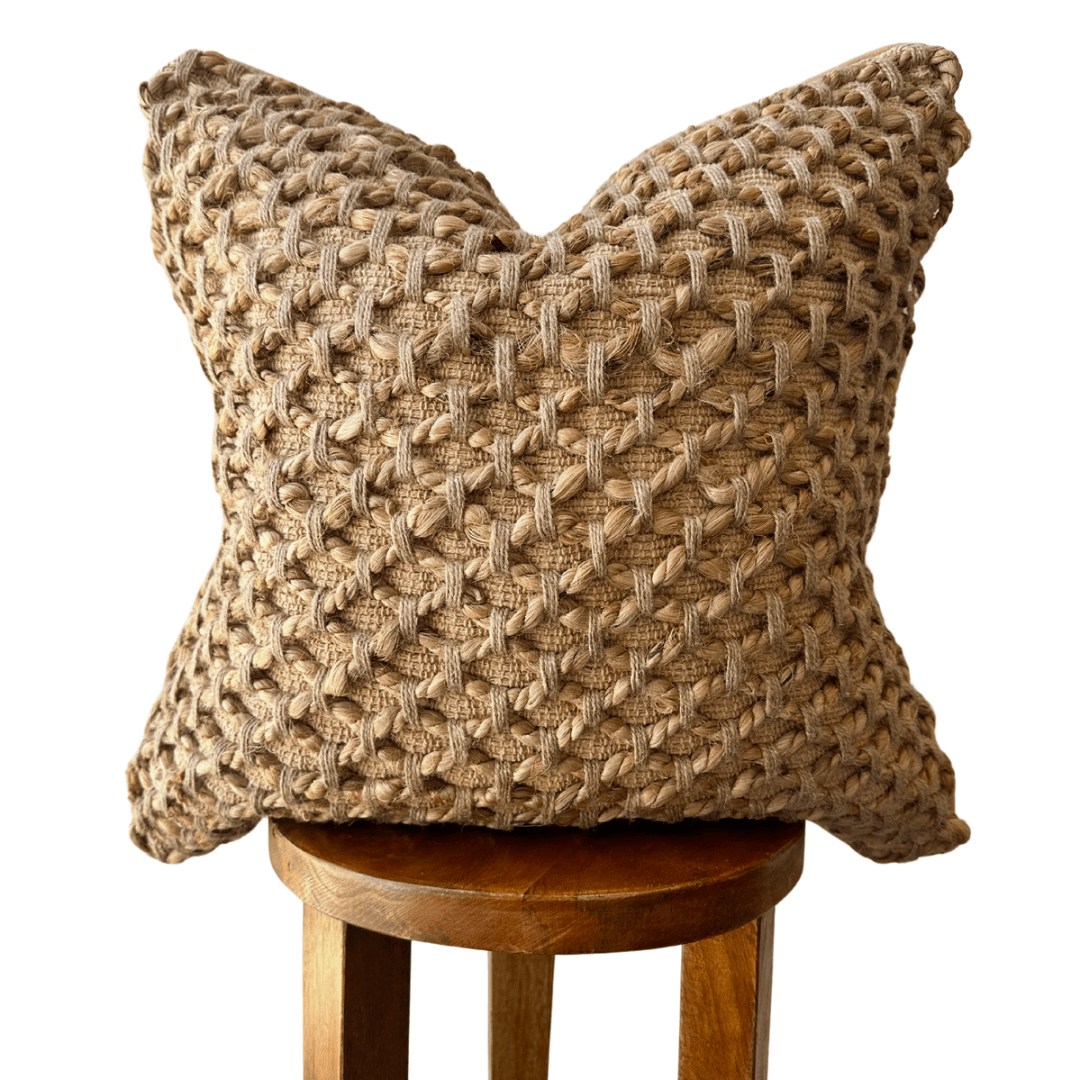 Busa Designs Tanah Braided Jute Pillow Cover