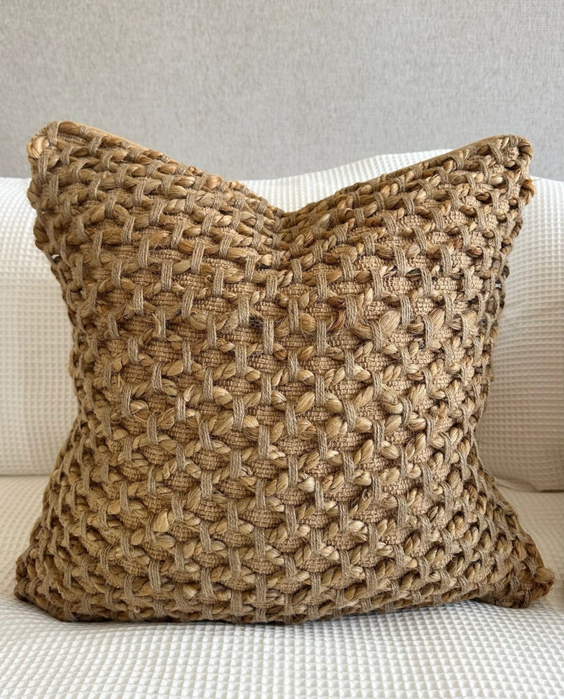 Busa Designs Tanah Braided Jute Pillow Cover
