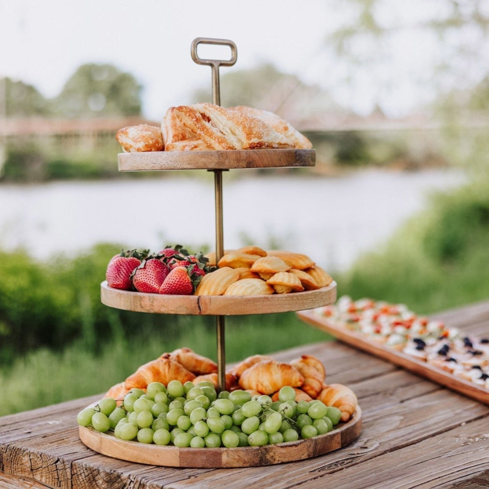 Picnic Time Family of Brands Tapas 3 Tier Serving Tray - lily & onyx