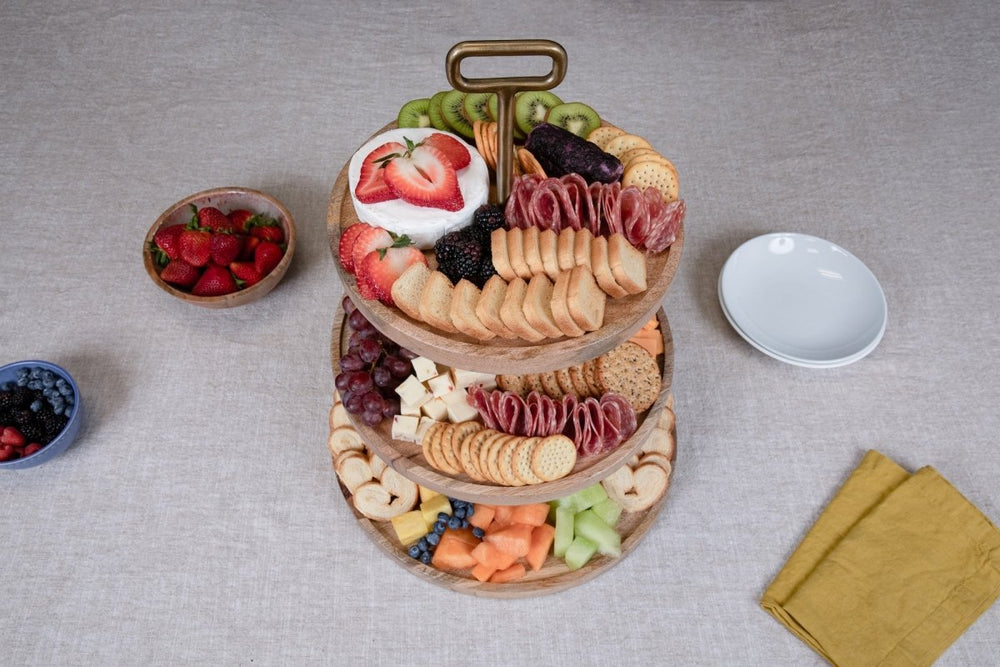 
                      
                        Picnic Time Family of Brands Tapas 3 Tier Serving Tray - lily & onyx
                      
                    