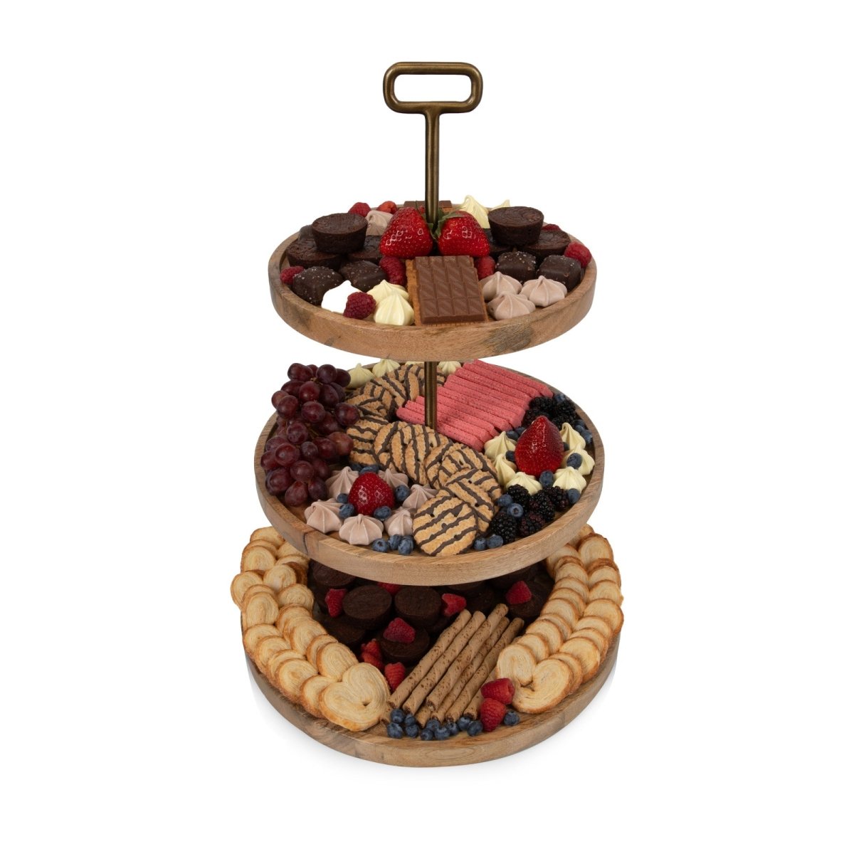 Picnic Time Family of Brands Tapas 3 Tier Serving Tray - lily & onyx