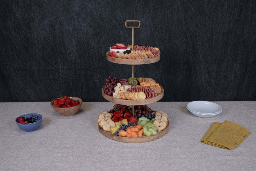 
                      
                        Picnic Time Family of Brands Tapas 3 Tier Serving Tray - lily & onyx
                      
                    