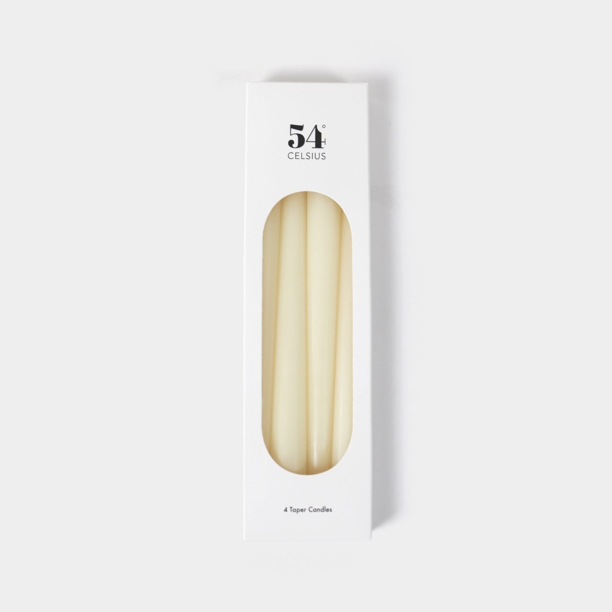 54Celsius Taper Candles, 4 Pack - Cream - lily & onyx