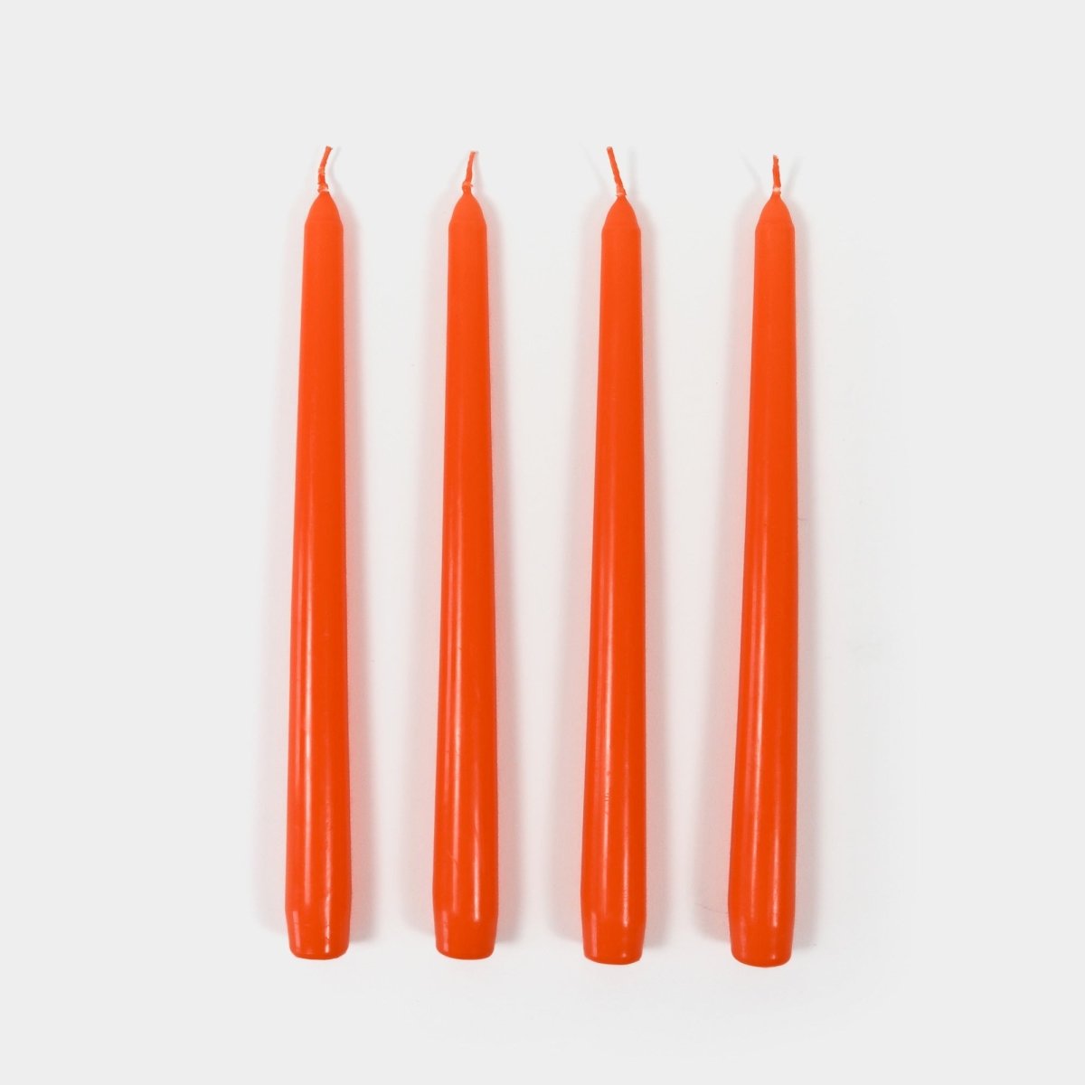 54Celsius Taper Candles, 4 Pack - Orange - lily & onyx