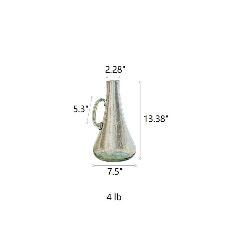 
                      
                        RusticReach Tapered 13" Tall Bubble Glass Kettle Vase - lily & onyx
                      
                    