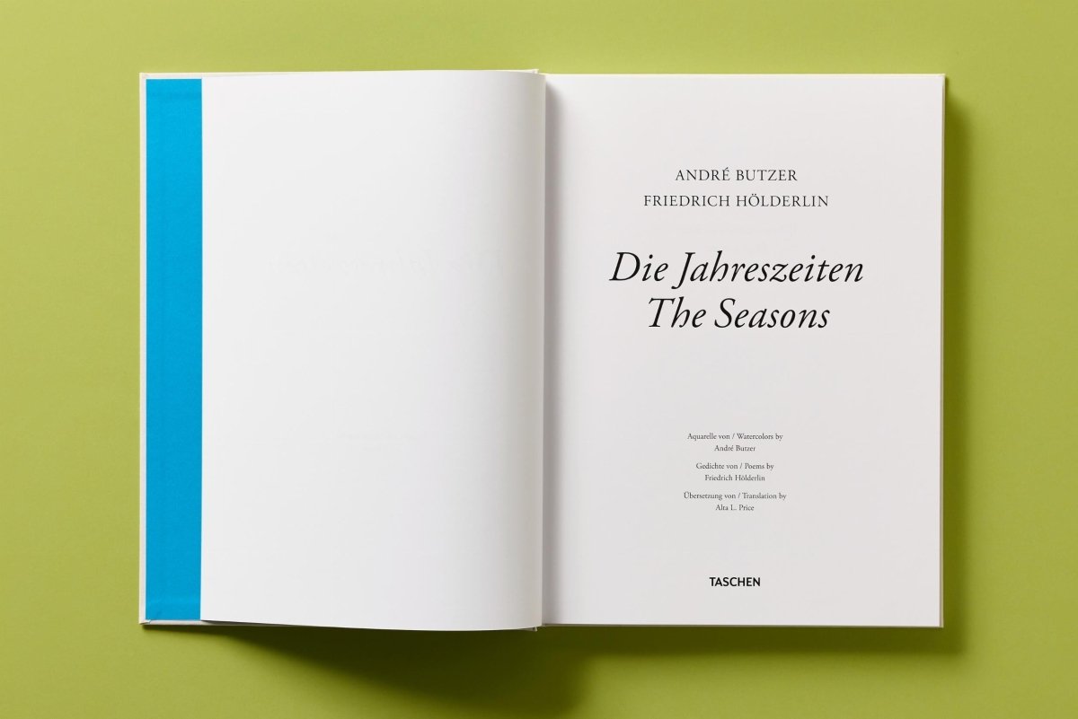 TASCHEN André Butzer. Friedrich Hölderlin. Die Jahreszeiten / The Seasons (German, English)