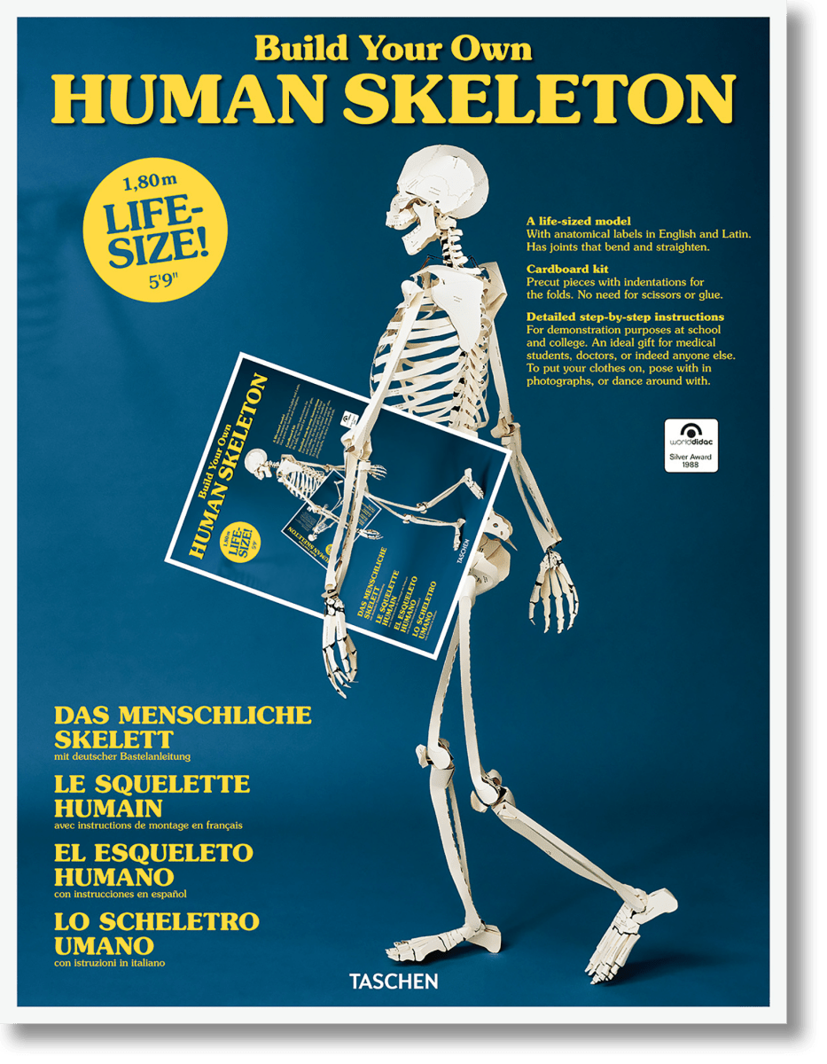 TASCHEN Build Your Own Human Skeleton (German, Spanish, French, English, Italian)