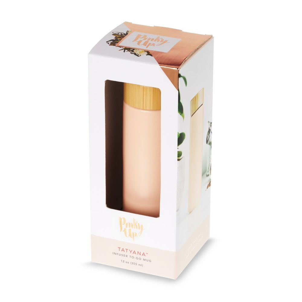 
                      
                        Pinky Up Tea Tatyana Ceramic To - Go Infuser Mug in Coral - lily & onyx
                      
                    