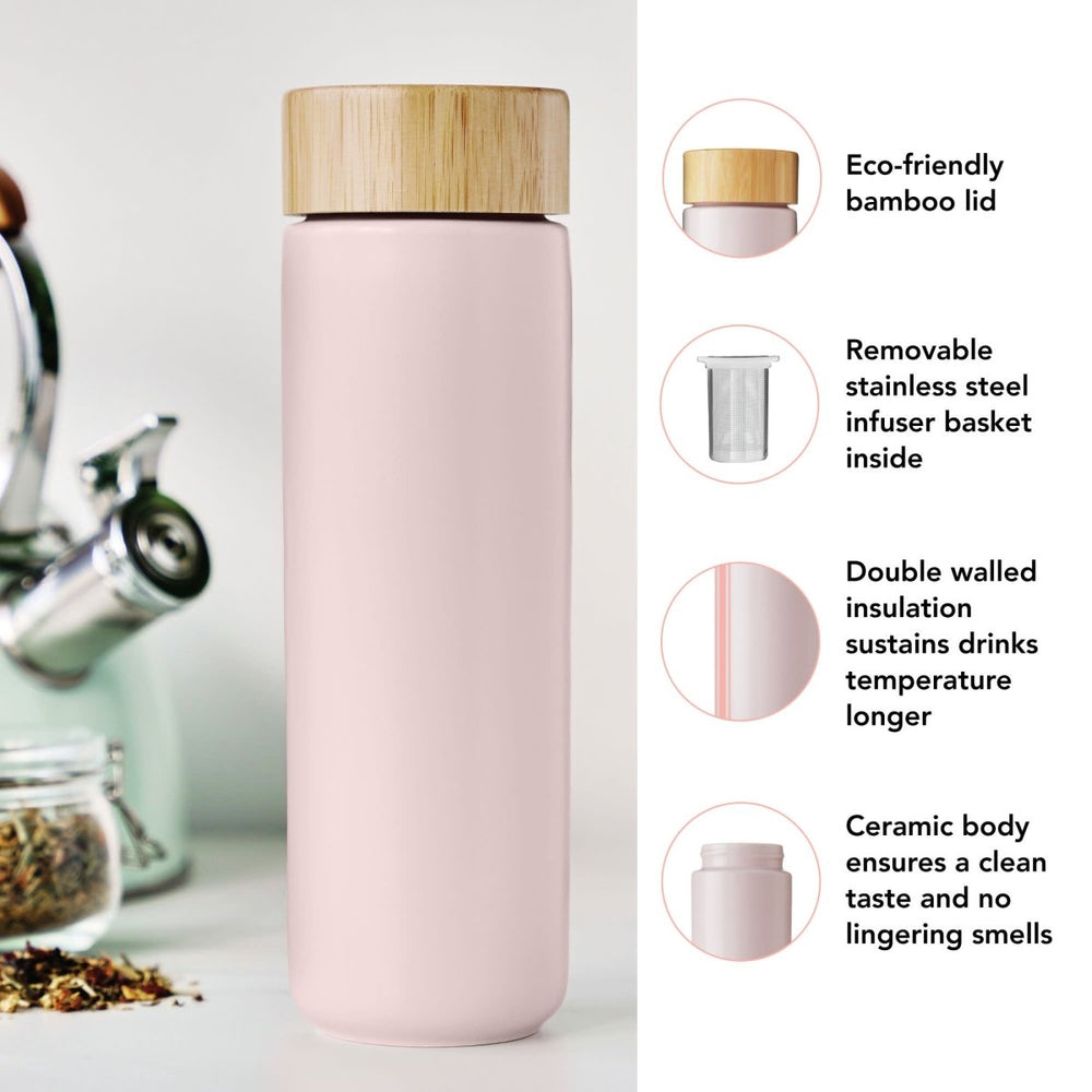 
                      
                        Pinky Up Tea Tatyana Ceramic To - Go Infuser Mug in Lavender - lily & onyx
                      
                    