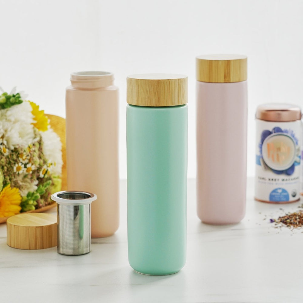 
                      
                        Pinky Up Tea Tatyana Ceramic To - Go Infuser Mug in Lavender - lily & onyx
                      
                    