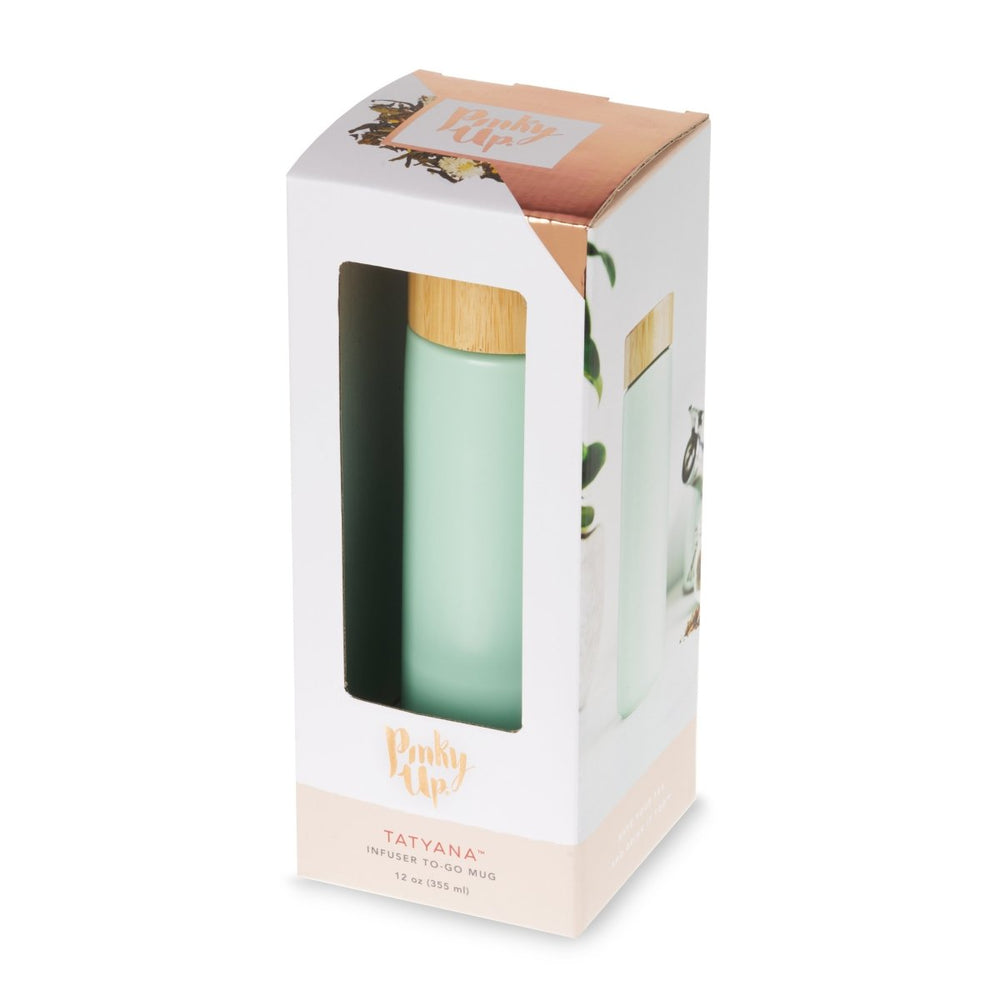 
                      
                        Pinky Up Tea Tatyana Ceramic To - Go Infuser Mug in Turquoise - lily & onyx
                      
                    