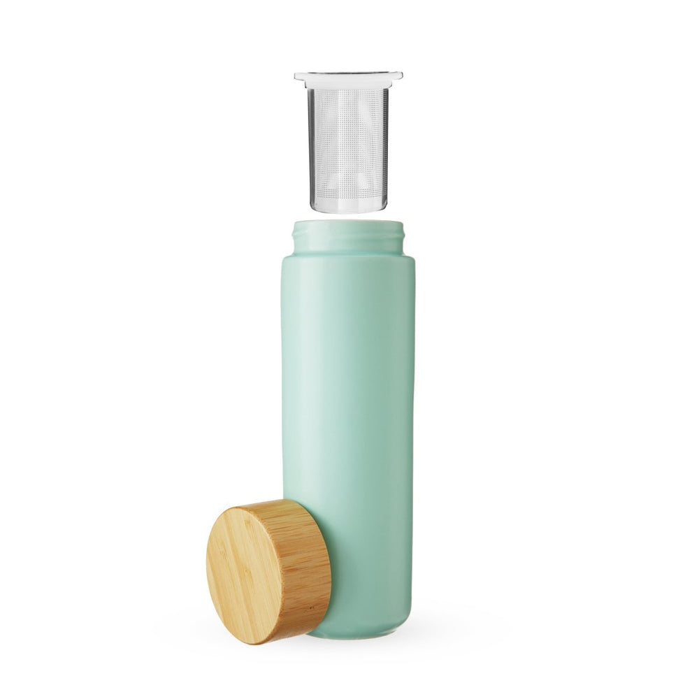 
                      
                        Pinky Up Tea Tatyana Ceramic To - Go Infuser Mug in Turquoise - lily & onyx
                      
                    