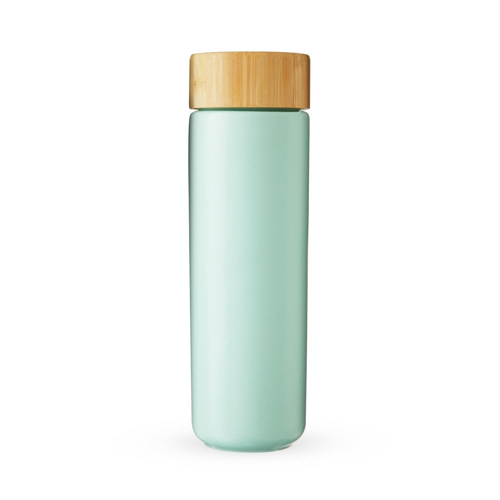 Pinky Up Tea Tatyana Ceramic To - Go Infuser Mug in Turquoise - lily & onyx