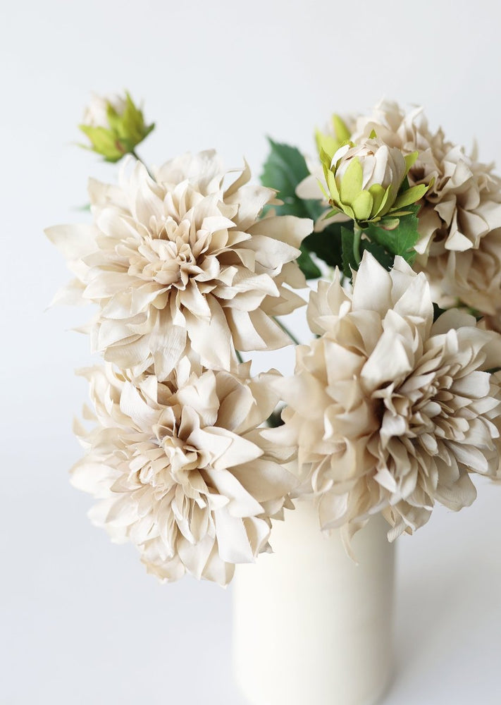 
                      
                        Afloral Taupe Artificial Dahlia Flower - 19.5" - lily & onyx
                      
                    