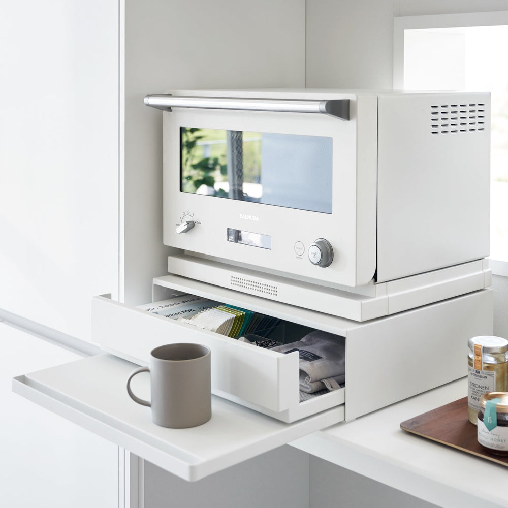 Countertop Drawer with Pull-Out Shelf