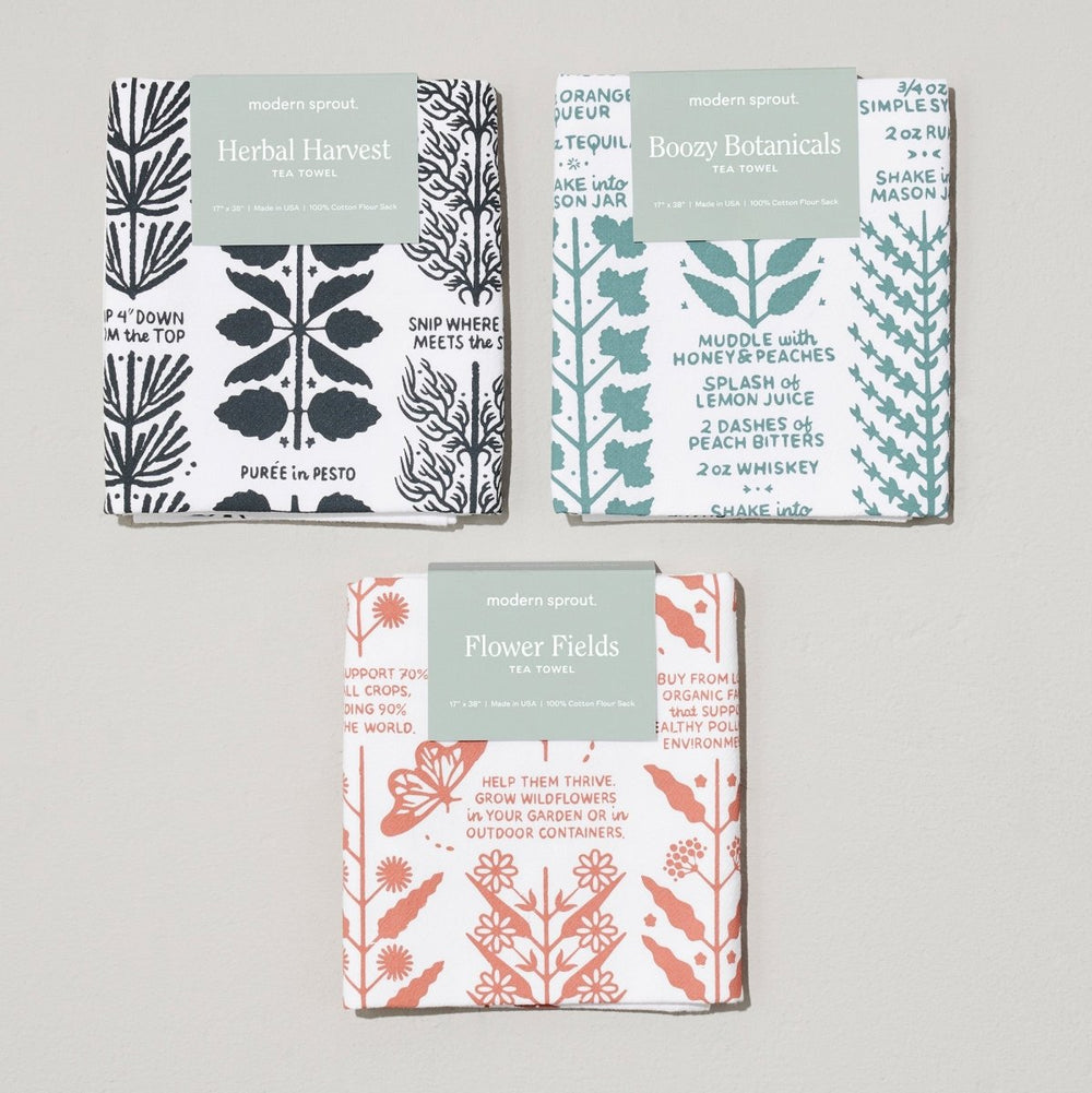 Modern Sprout Tea Towels - lily & onyx