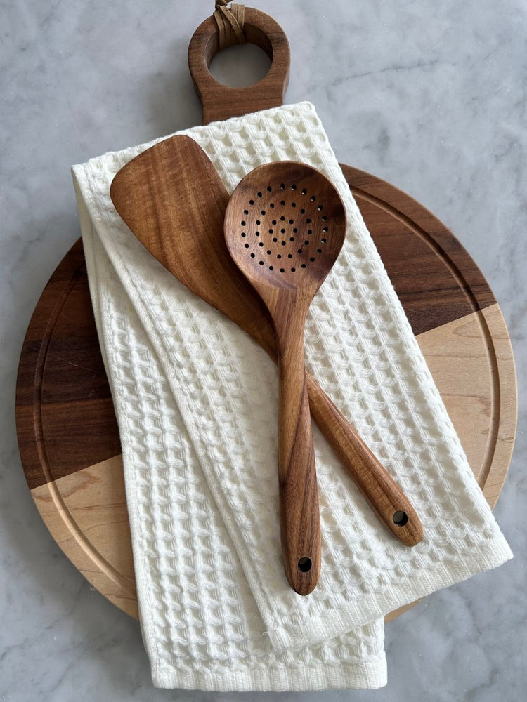 
                      
                        Busa Designs Teak Wooden Utensils, Set of 4 - lily & onyx
                      
                    