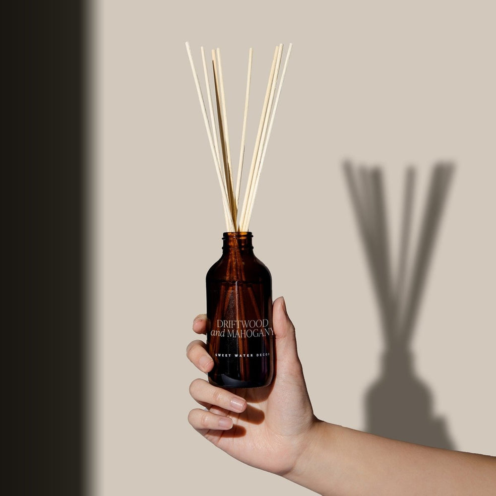 Sweet Water Decor Teakwood and Mahogany Amber Reed Diffuser - lily & onyx