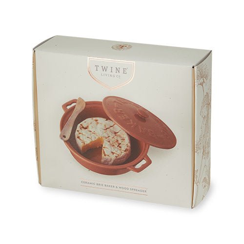 
                      
                        Twine Living Terra Cotta Brie Baker with Wood Spreader - lily & onyx
                      
                    