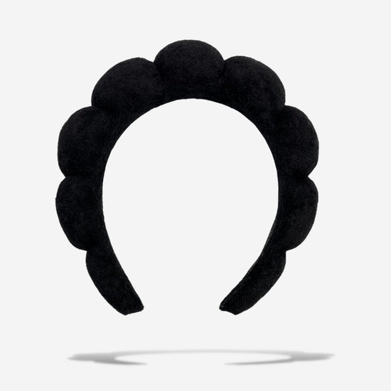 Denim & Daisy Terry Spa Headband - Black - lily & onyx