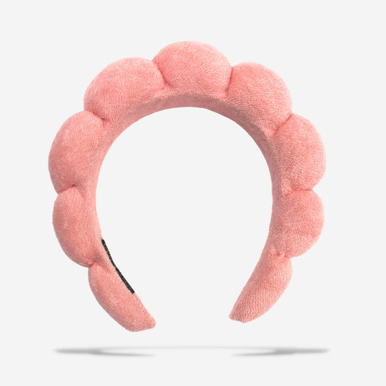 Denim & Daisy Terry Spa Headband - Coral - lily & onyx