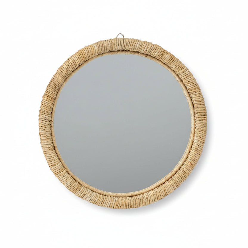 texxture Amalfi™ Abaca Banana Bark Fiber Wall Mirror