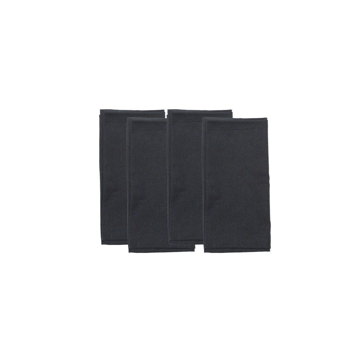 texxture Anyday™ Cotton Napkins, Black - Set of 4