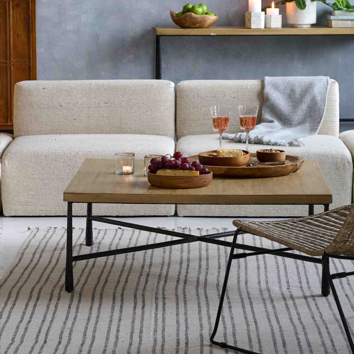 texxture Avira™ Woven Cotton Sofa Component