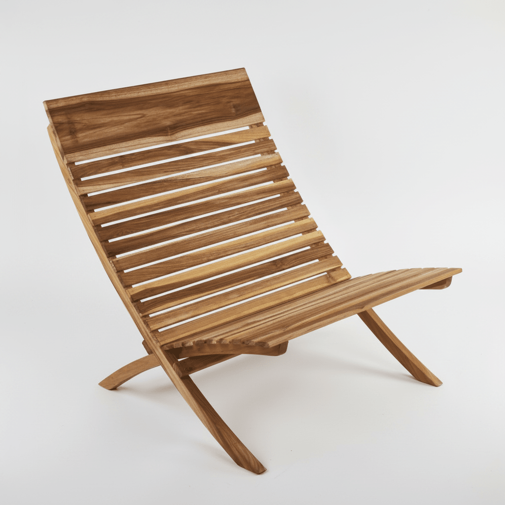 texxture Barcelona™ Folding Teak Beach Chair