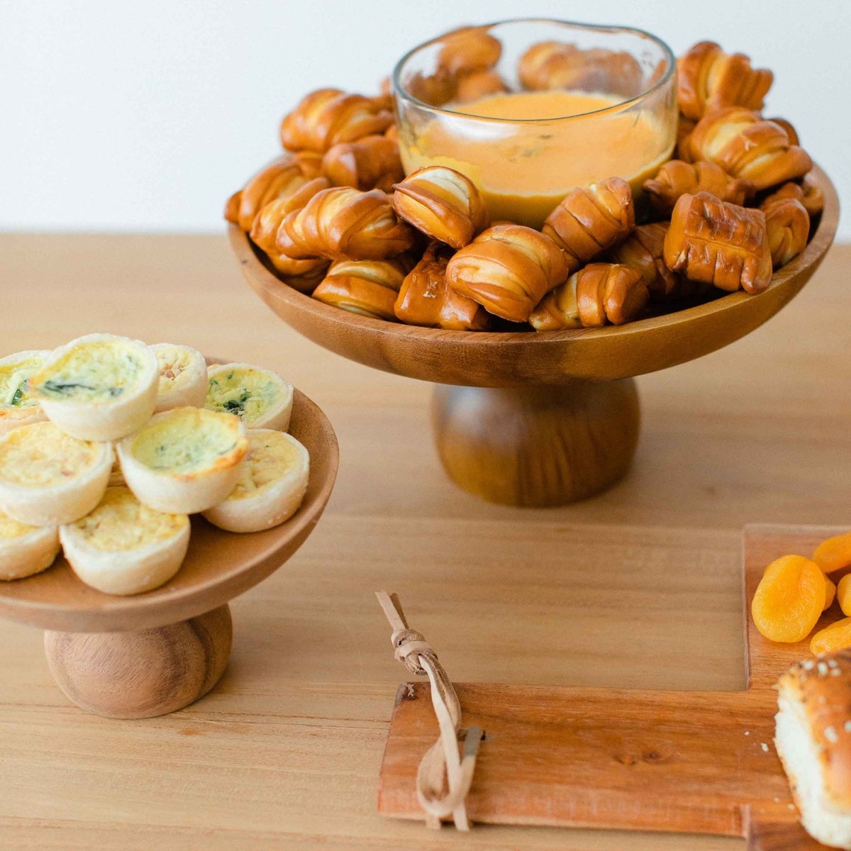 texxture Brindisi™ Suar Wood Pedestal Cake Stand
