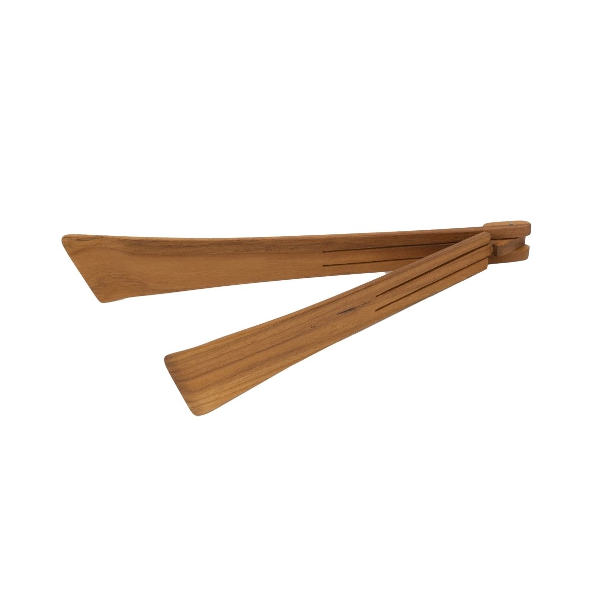 texxture Chiku™ Teak Wood Flat Tongs