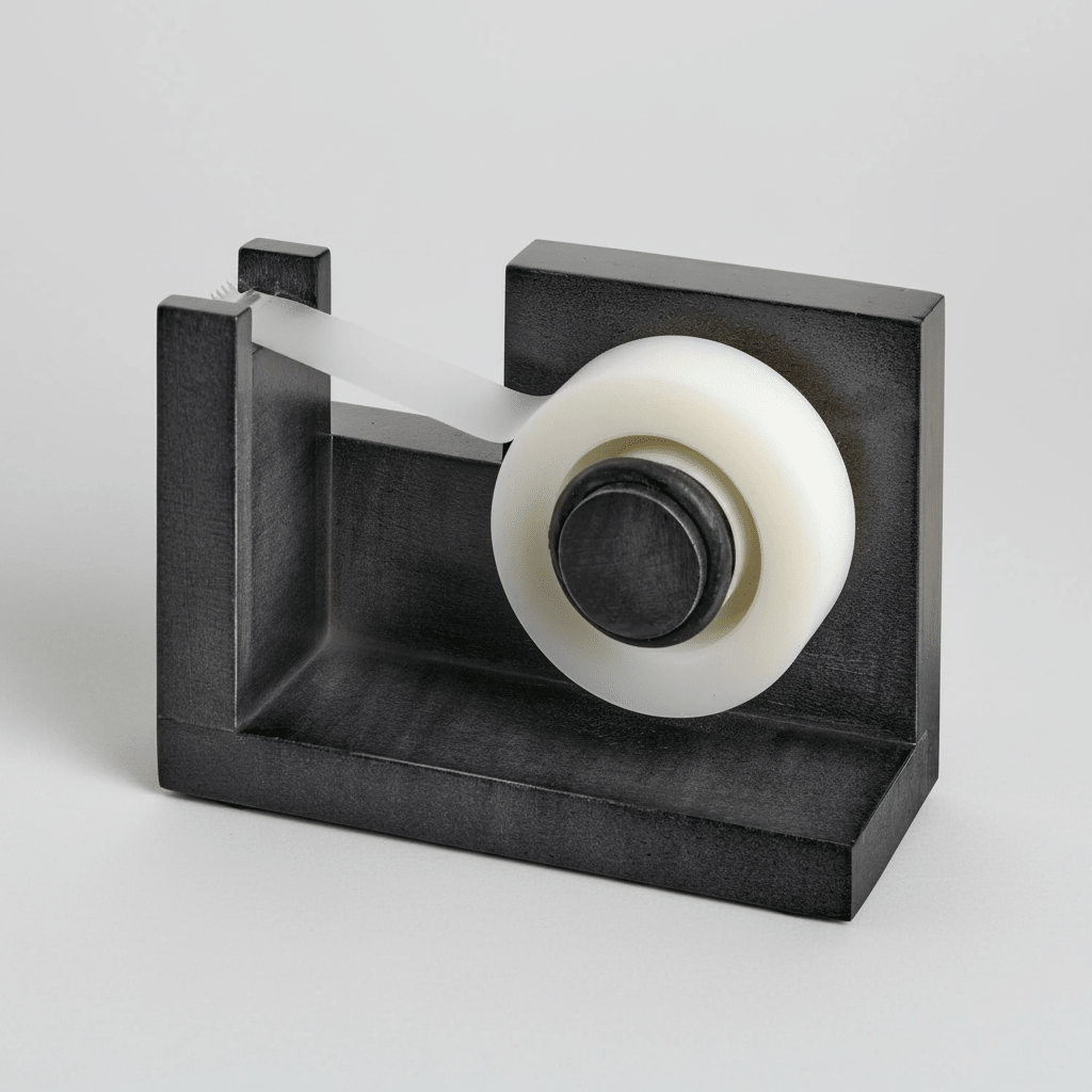 texxture Cokala™ Hand-Sanded Black Sycamore Wood Tape Dispenser