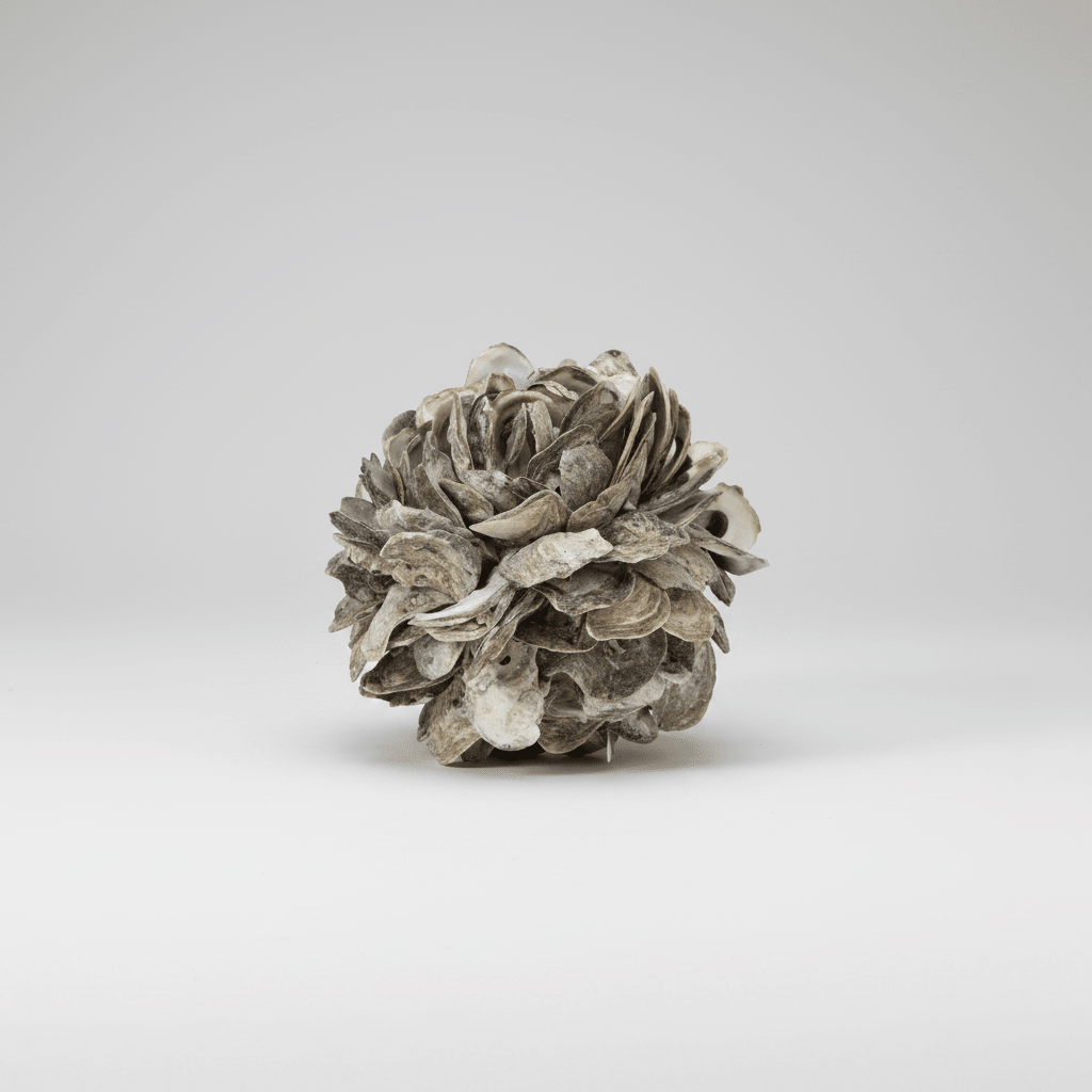 texxture Concha™ Oyster Shell Sphere Sculpture, Small