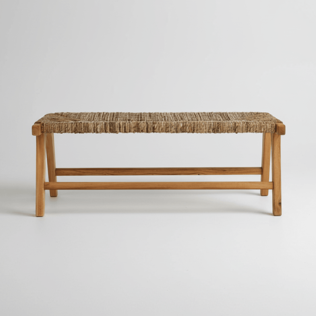 texxture Copenhagen™ Banana Bark & Mahogany Entryway Bench – 48"