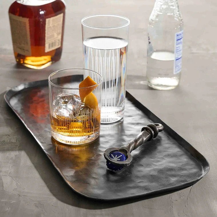 texxture Endra Hand - Etched Tumbler Drinking Glass | Artisan Glassware