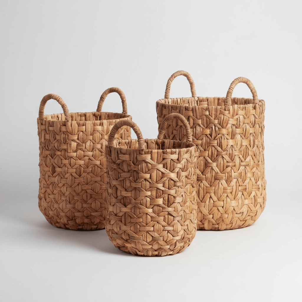 texxture Lauria™ Woven Water Hyacinth Basket, Set of 3