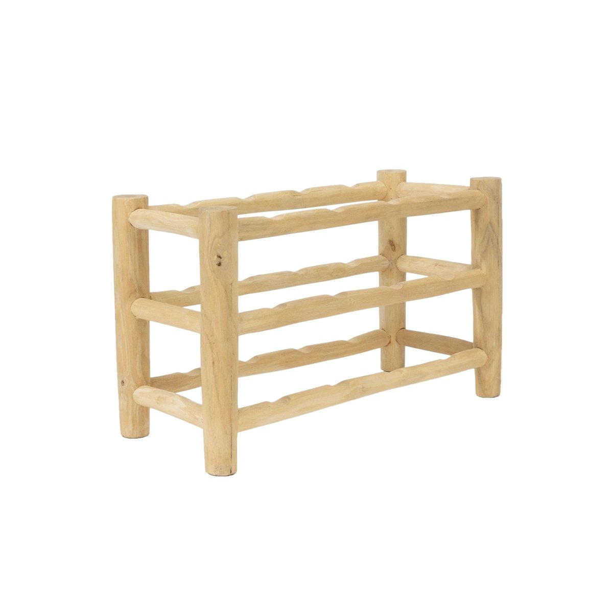 texxture Lilani™ Teak Branch Wine Rack - Sustainable 12 - Bottle Storage