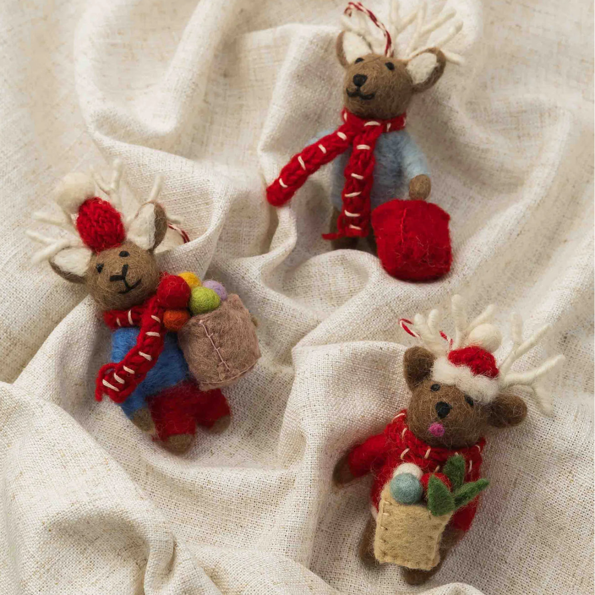 texxture Lilliput™ Nordic Cub Ornaments, Set of 3