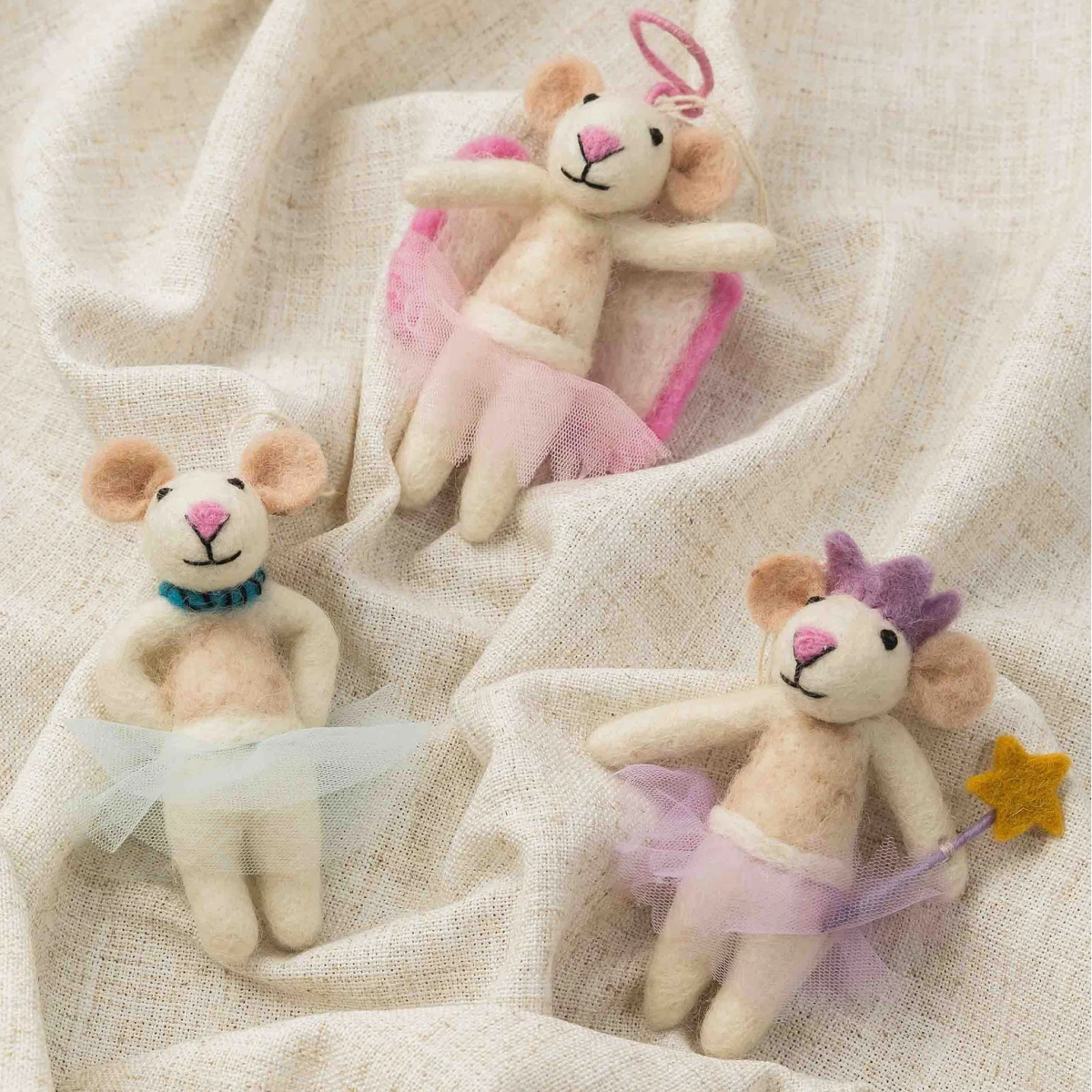 texxture Lilliput™ Nutcracker Ornaments, Set of 3