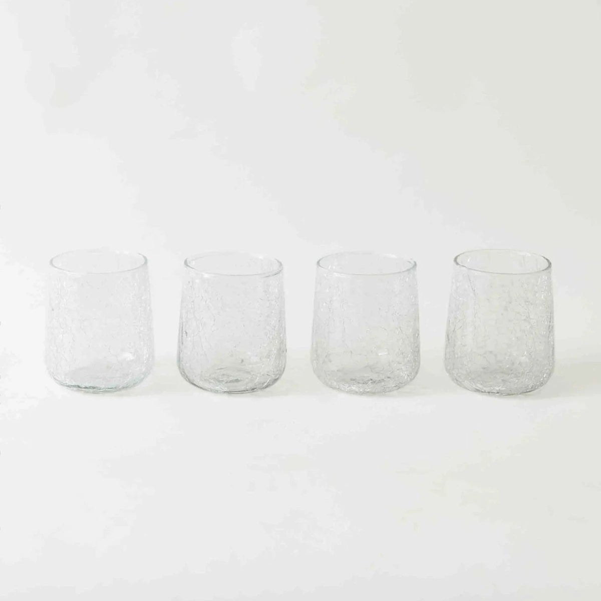 texxture Norwell™ Cracked Glass Stemless Goblet Set of 4 - 15.7oz
