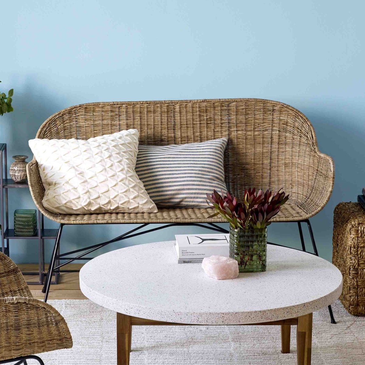 texxture Ormond Woven Rattan Settee