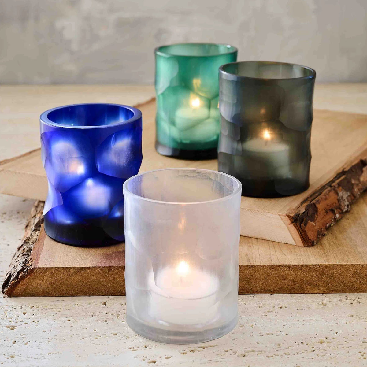 texxture Pearson™ Mouth Blown Glass Votive Candle Holder
