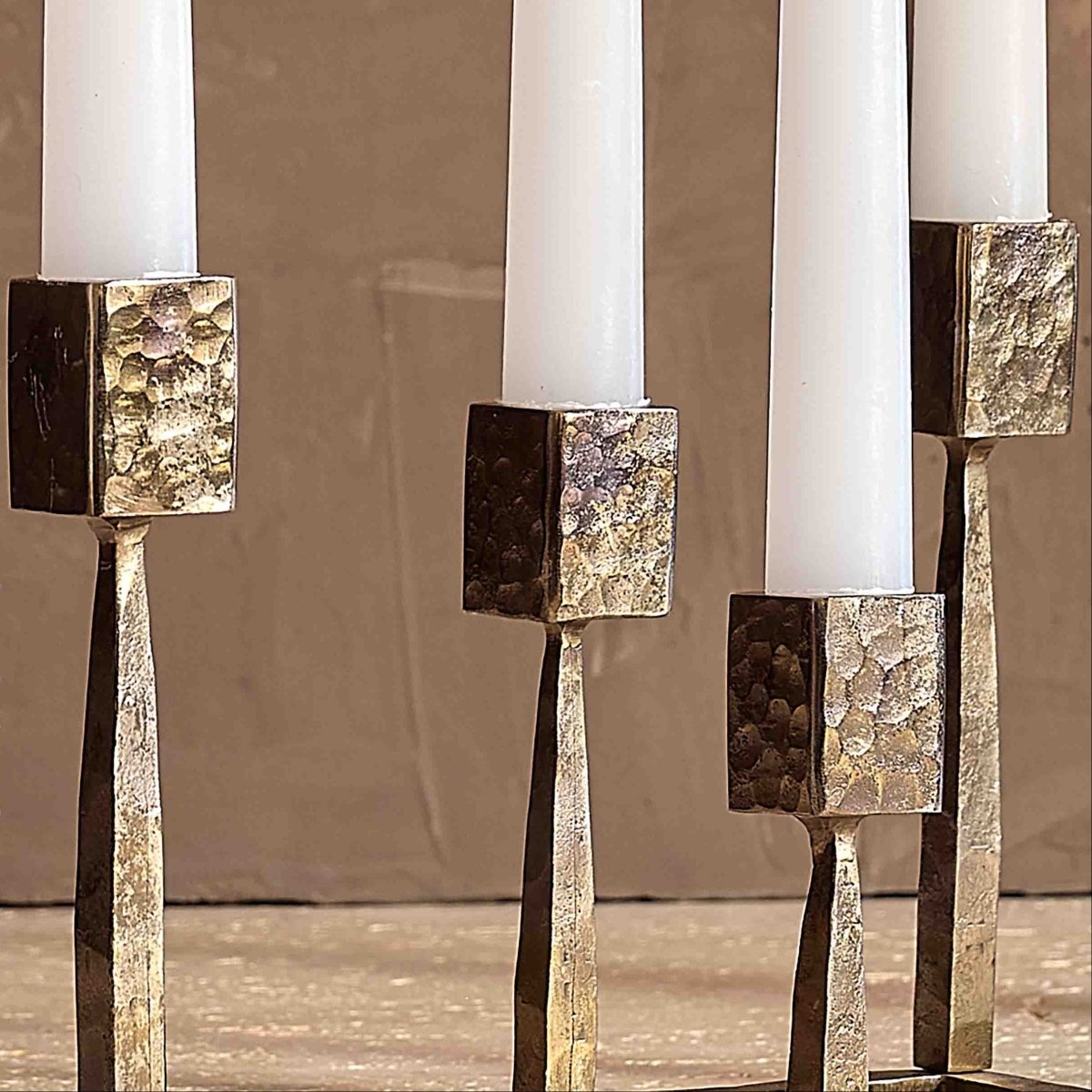 texxture Rayburn™ Hand Forged Steel Candelabra