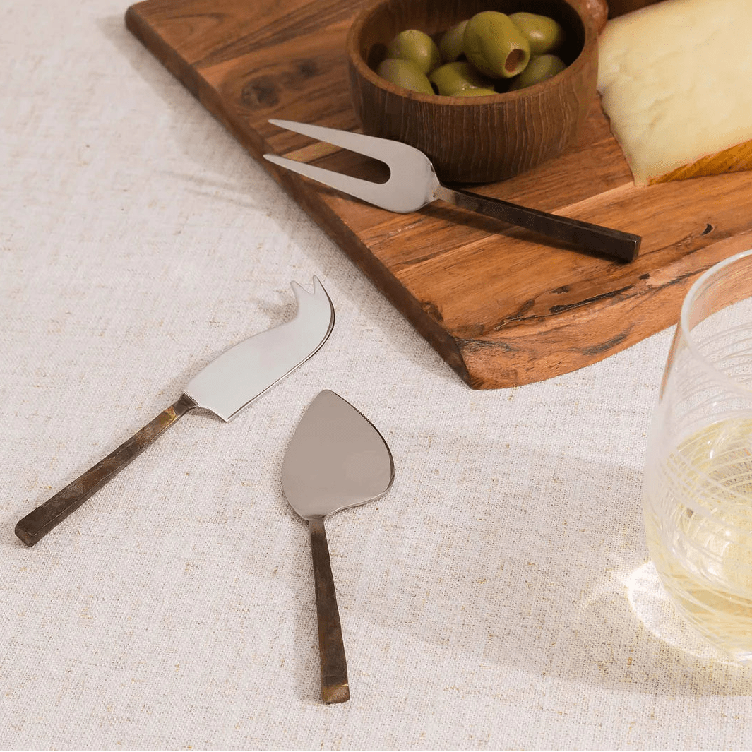 texxture Rayburn™ Hand - forged Steel Cheese Knives, Set of 4