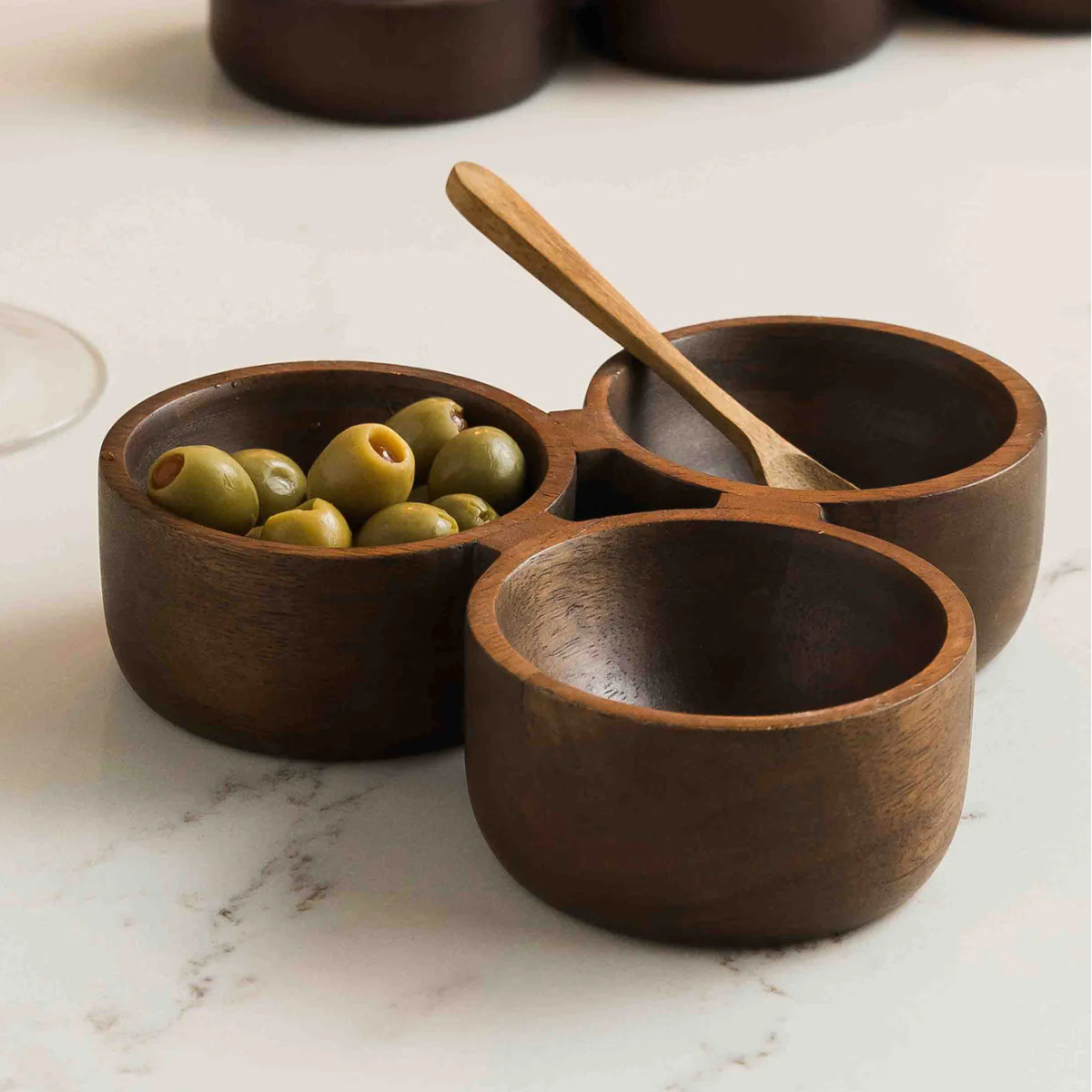 texxture Serra™ Mango Wood Trio Serving Bowl