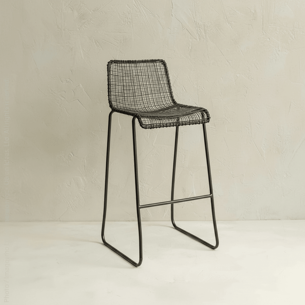 texxture Sonoma™ Hand - Woven Steel Vine Bar Stool