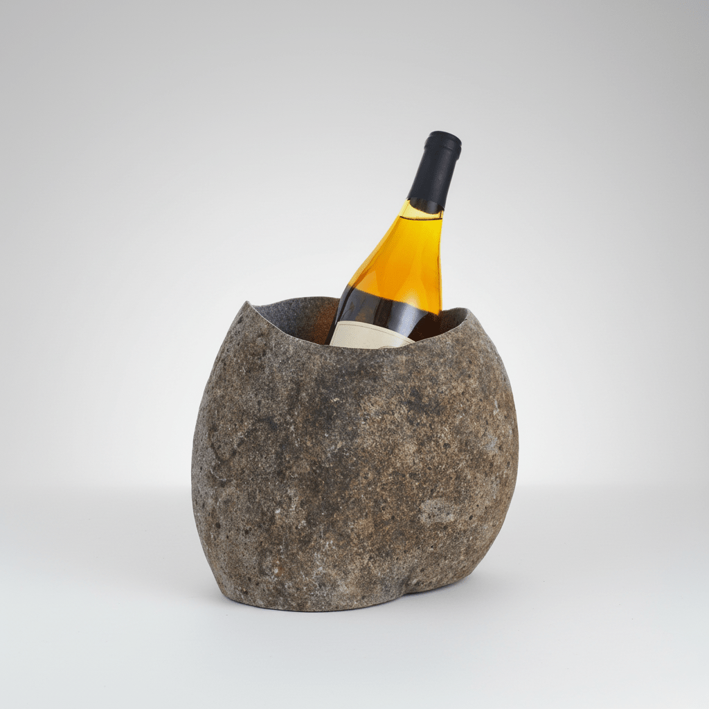 texxture Stoneshard™ Carved Riverstone Wine Bucket