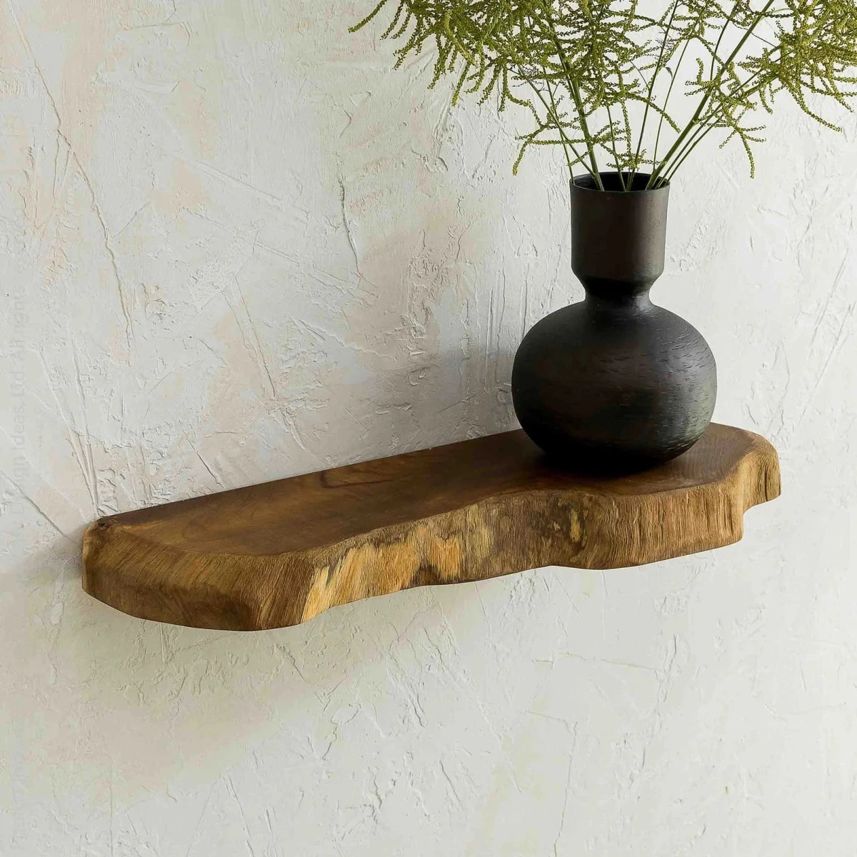 texxture Takara™ Live Edge Reclaimed Teak Root Floating Shelf